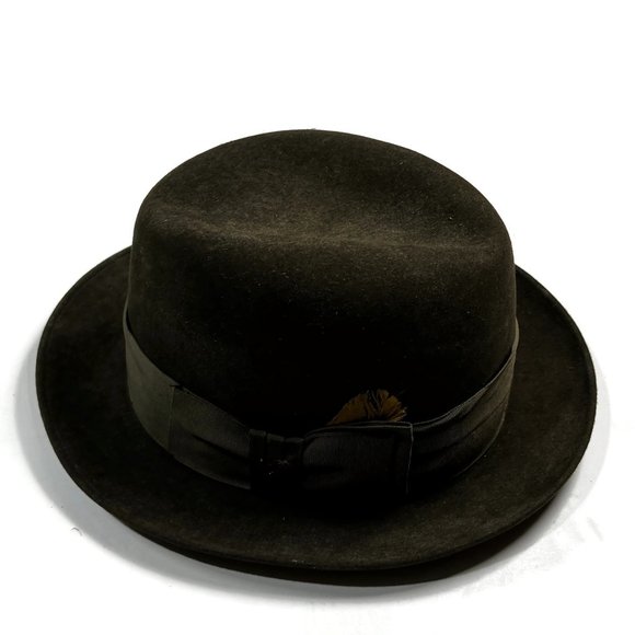 Resistol Self Conforming Long Oval Cowboy Hat Brown Tanners Idaho Fedora - Picture 10 of 16